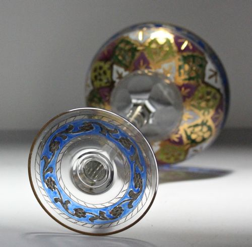 FRITZ HECKERT JODHPUR RANGE ENAMELLED CHAMPAGNE COUPE - ADDITIONAL PHOTO 2