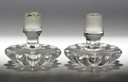 GEORGIAN IRISH PAIR OF PILLARCUT SHIPS DECANTERS - ADDITIONAL PHOTO 5