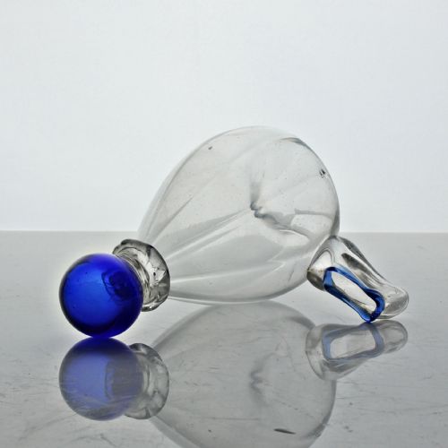 VICTORIAN BIRD FEEDER BLUE GLASS FINIAL - ADDITIONAL PHOTO 4