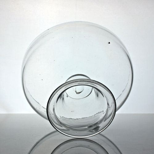 GEORGIAN RARE GLASS BOWL DOMED AND FOLDED FOOT - ADDITIONAL PHOTO 2