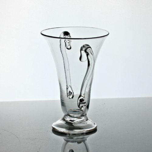GEORGIAN RARE DOUBLE HANDLE JELLY GLASS - ADDITIONAL PHOTO 2