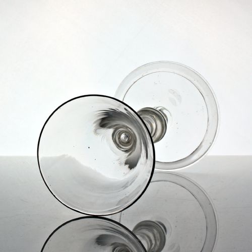 GEORGIAN BALUSTER KITKAT STYLE WINE GLASS - ADDITIONAL PHOTO 1