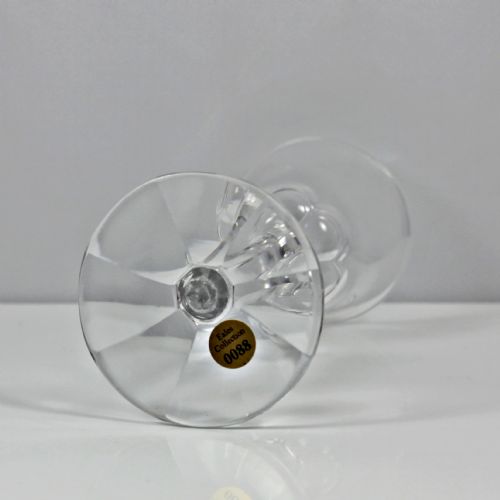 GEORGIAN RARE SLICECUT STEM WINE GLASS TULIP BOWL - ADDITIONAL PHOTO 3