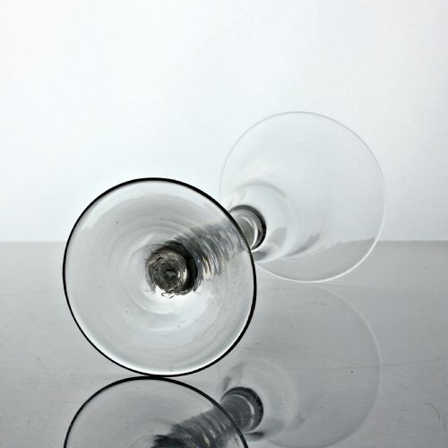 GEORGIAN DOUBLE SERIES OPAQUE TWIST WINE GLASS BELL BOWL - ADDITIONAL PHOTO 3
