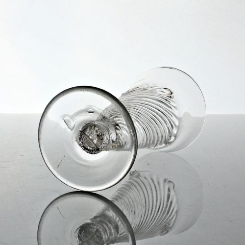 GEORGIAN FLAMMIFORM DWARF ALE GLASS - ADDITIONAL PHOTO 3