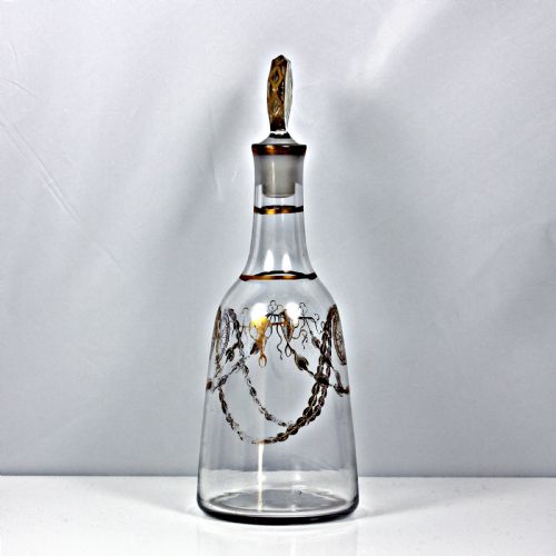 GEORGIAN RARE JAMES GILES GILDED HALF SIZED DECANTER - ADDITIONAL PHOTO 2