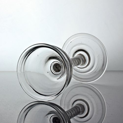 GEORGIAN DOUBLE SERIES OPAQUE TWIST STEM CHAMPAGNE OR SWEETMEAT GLASS - ADDITIONAL PHOTO 2