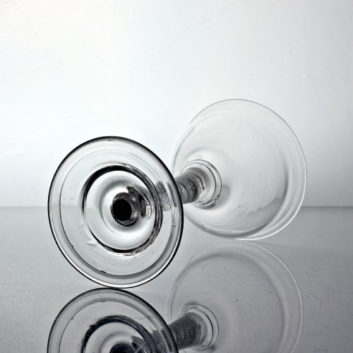 GEORGIAN DOUBLE SERIES OPAQUE TWIST STEM CHAMPAGNE OR SWEETMEAT GLASS - ADDITIONAL PHOTO 3