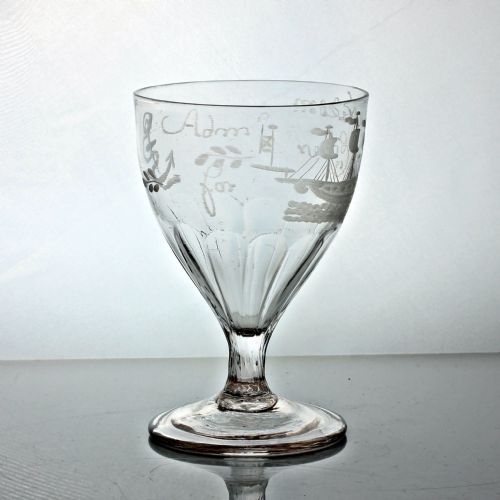 GEORGIAN ENGRAVED NELSON COMMEMORATIVE RUMMER - ADDITIONAL PHOTO 1