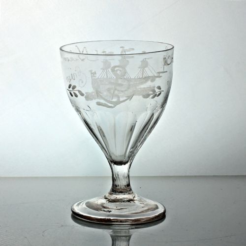 GEORGIAN ENGRAVED NELSON COMMEMORATIVE RUMMER - ADDITIONAL PHOTO 3