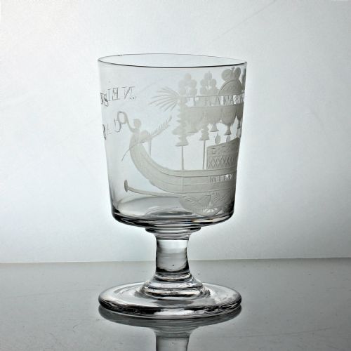GEORGIAN ENGRAVED NELSON COMMEMORATIVE RUMMER - ADDITIONAL PHOTO 1
