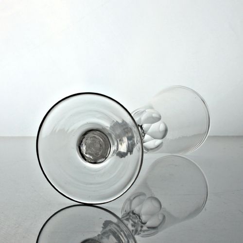 GEORGIAN TALL FACET CUT STEM ALE GLASS - ADDITIONAL PHOTO 2