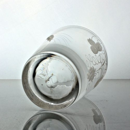 GEORGIAN HOP AND BARLEY ENGRAVED ALE TUMBLER - ADDITIONAL PHOTO 3