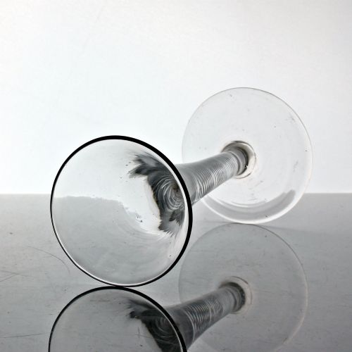 GEORGIAN ENGLISH MULTI SPIRAL AIR TWIST WINE GLASS - ADDITIONAL PHOTO 1