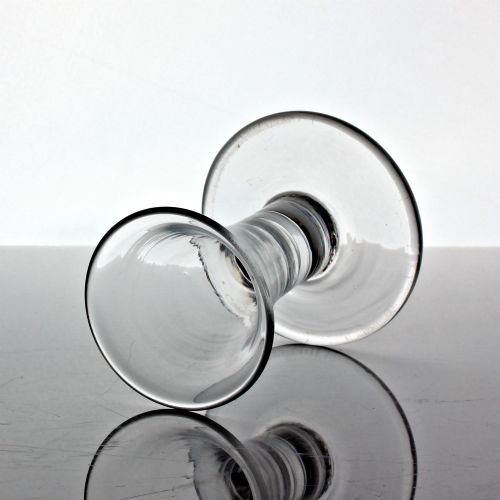 GEORGIAN PLAIN STEM FIRING GLASS TRUMPET BOWL - ADDITIONAL PHOTO 1