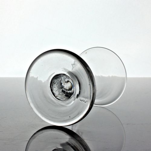 GEORGIAN PLAIN STEM FIRING GLASS TRUMPET BOWL - ADDITIONAL PHOTO 2