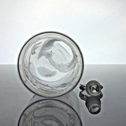 GEORGIAN SUGARLOAF DECANTER WITH ENGRAVED FAUX LABEL FOR MOUNTAIN - ADDITIONAL PHOTO 4