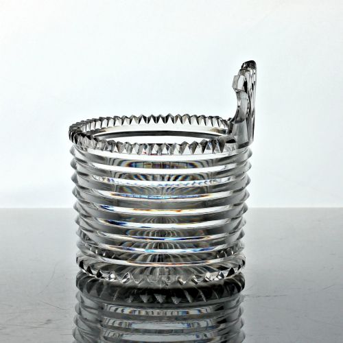 GEORGIAN IRISH PRISM CUT GLASS PIGGIN - ADDITIONAL PHOTO 1