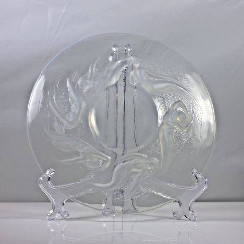 REN LALIQUE OPALESCENT ONDINES PLATE OR DISH - ADDITIONAL PHOTO 2
