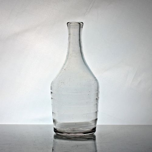 Georgian Rare Shoulder Carafe or Decanter with Five Lynn Rings