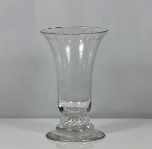 Georgian Rare Opaque Twist Jelly Glass