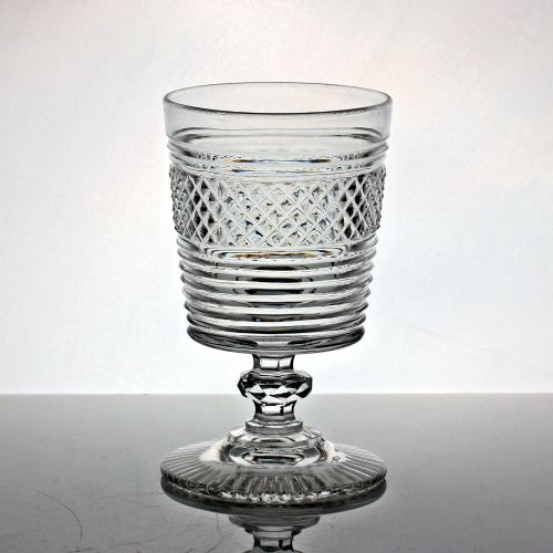 Georgian/Regency cut glass bucket bowl rummer