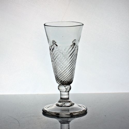 Georgian Flammiform Dwarf Ale Glass