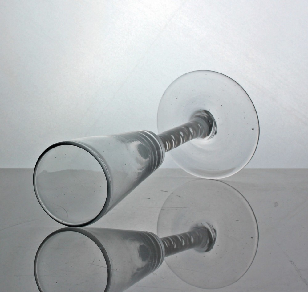 Georgian Continental double series opaque twist ale glass View IV