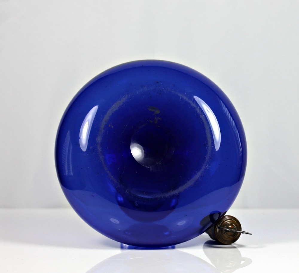 William IV/early Victorian Bristol blue mell decanter View IV