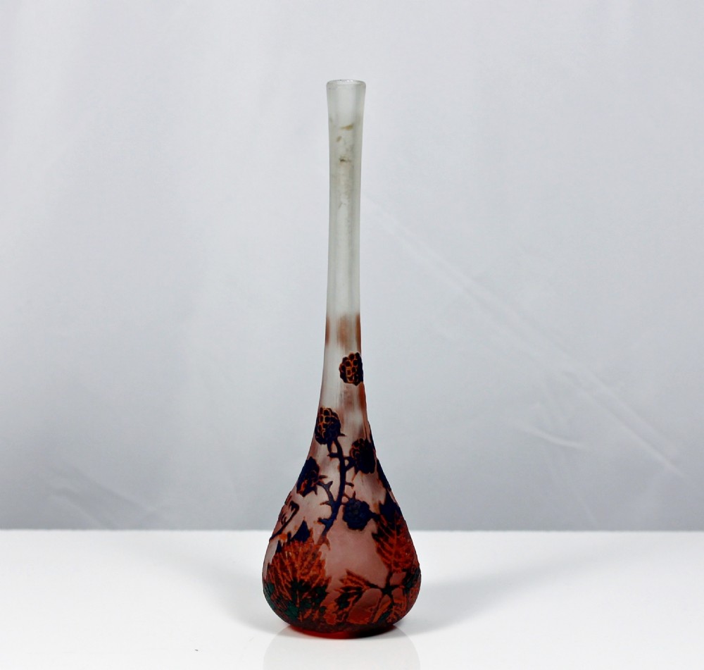 Daum, Nancy cameo glass solifleur vase View II