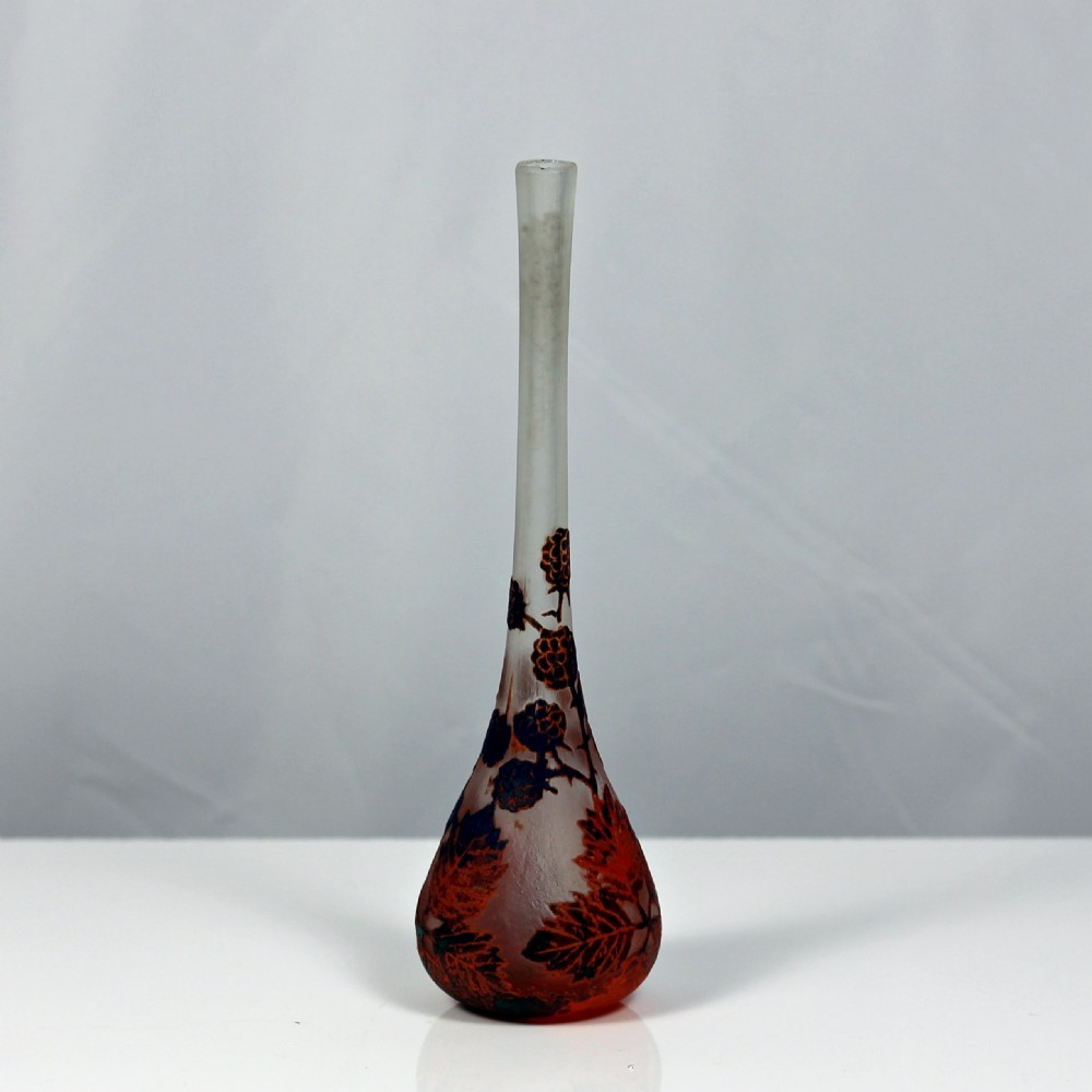 Daum, Nancy cameo glass solifleur vase View III