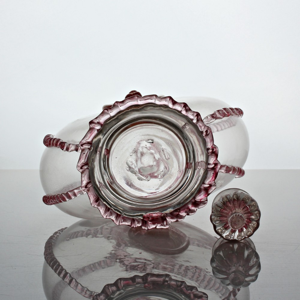 Victorian Salviati and Co. Lion Head decanter View IV