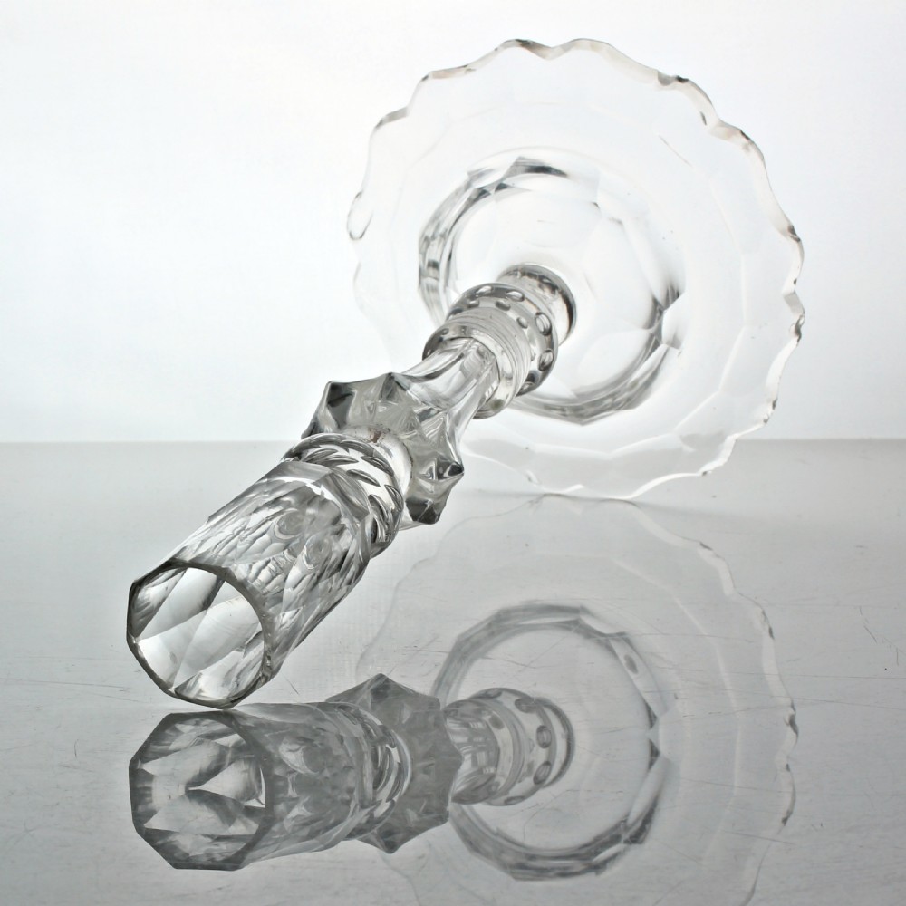 Georgian composite stem candlestick View II