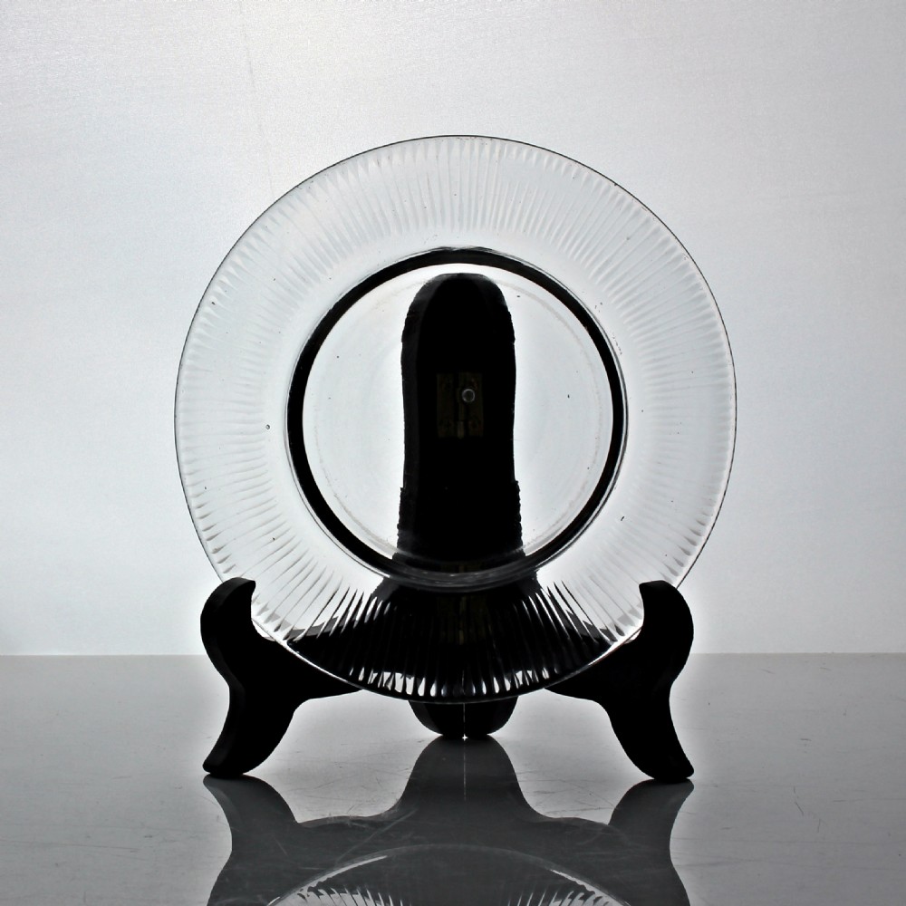 Georgian/William IV mouth-blown, cut glass preserve bowl or butter tub View IV