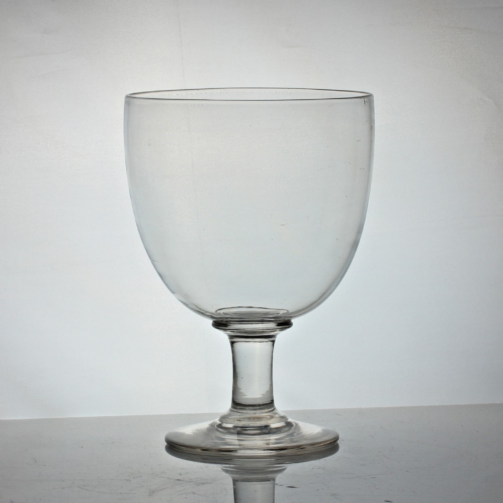 Georgian, very large ovoid bowl mixing rummer