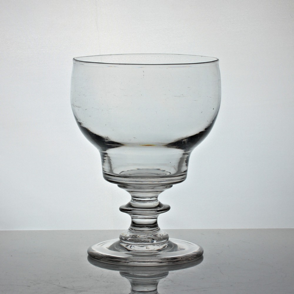 Georgian double ogee bowl large mixing rummer