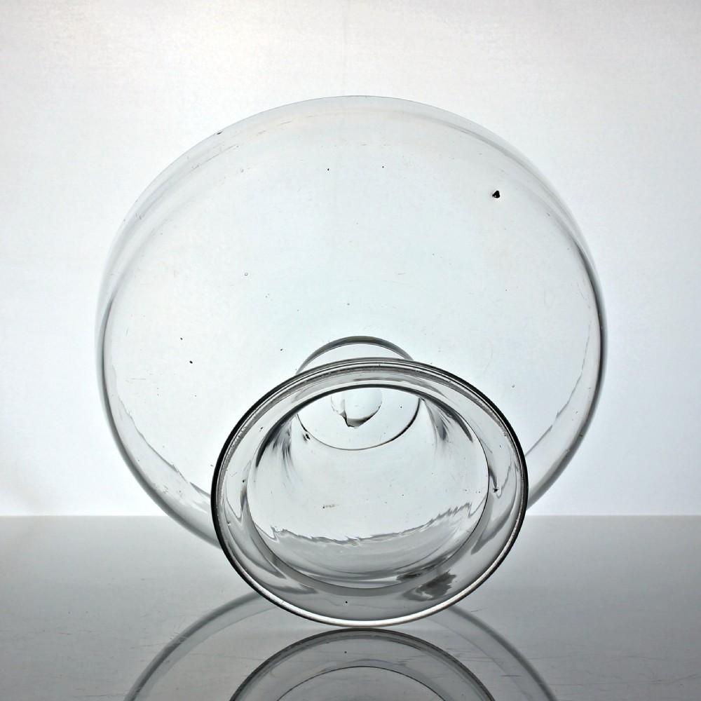 Georgian rare glass bowl, domed and folded foot View III