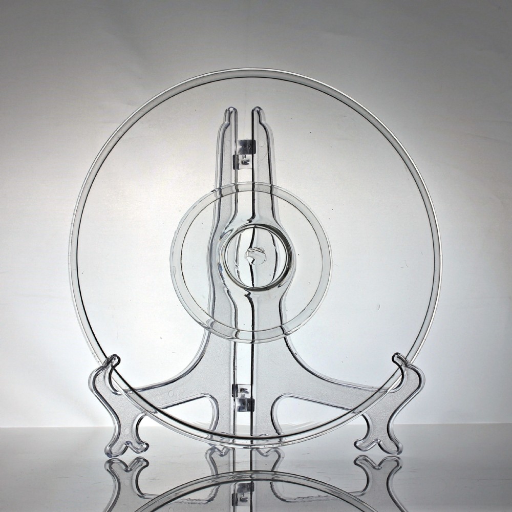 Georgian flat glass tazza, domed and folded foot View II