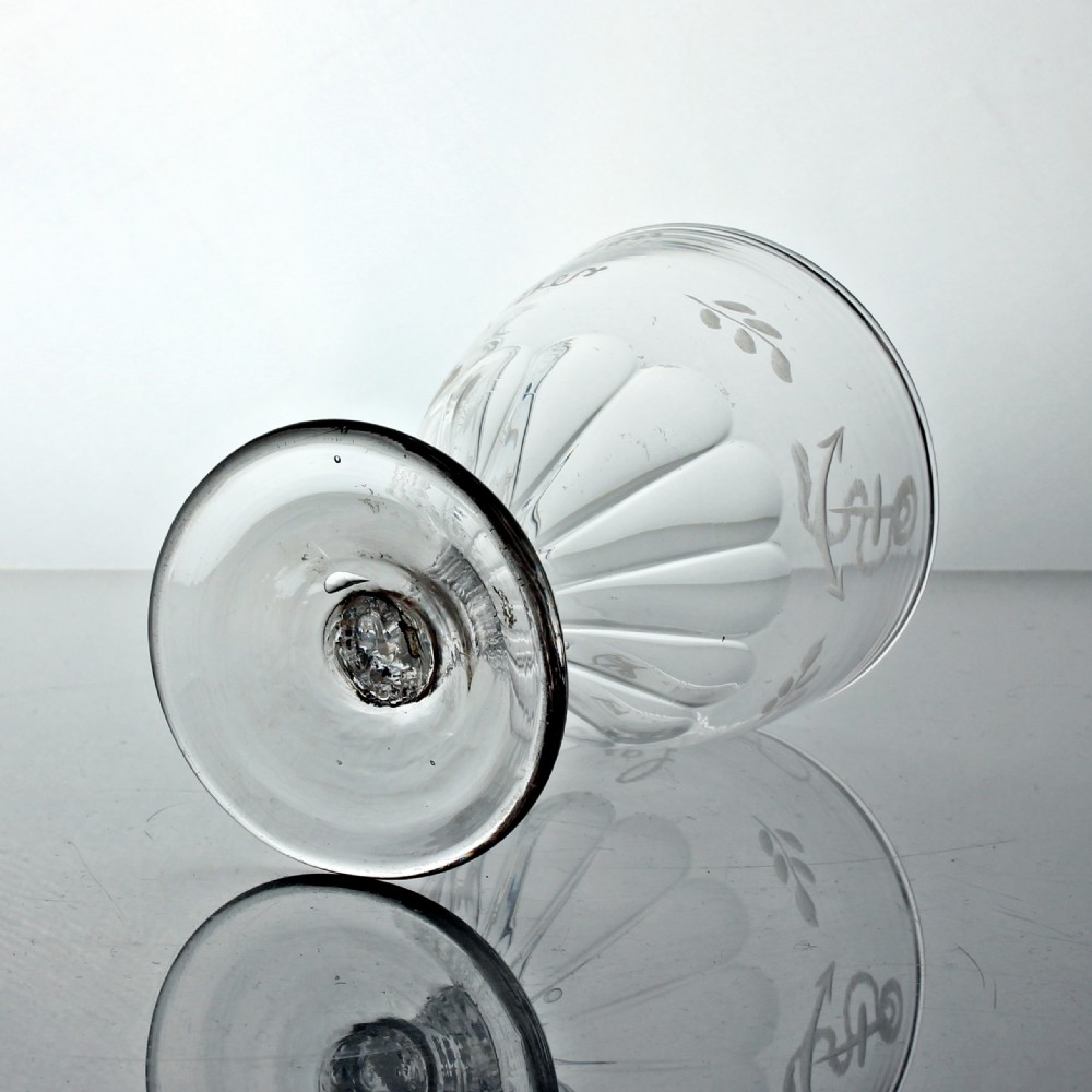 Georgian engraved Nelson commemorative rummer View VI