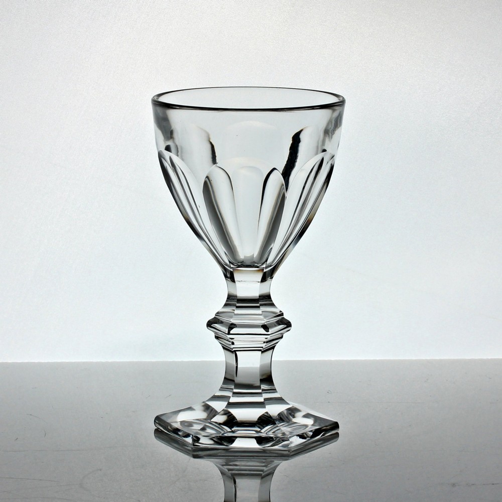 Set of six antique Baccarat Harcourt Versaille pattern port glasses View II