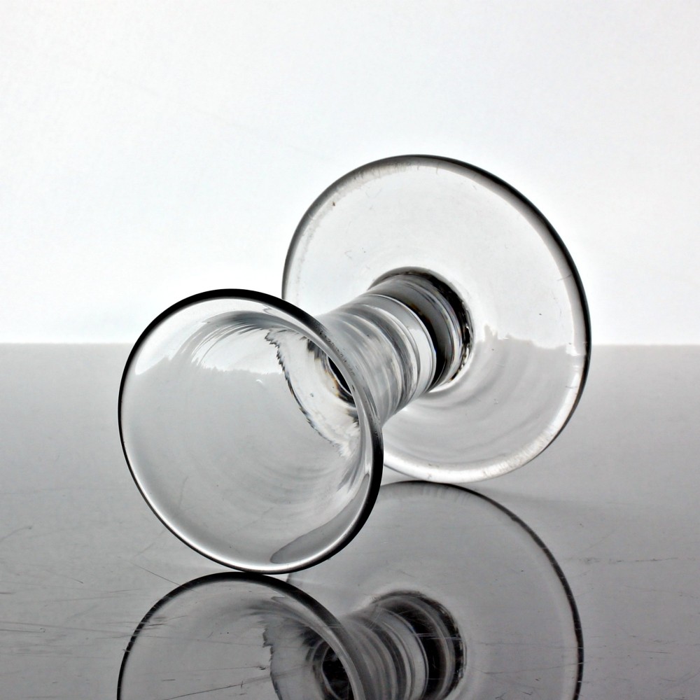 Georgian plain stem firing glass, trumpet bowl View II