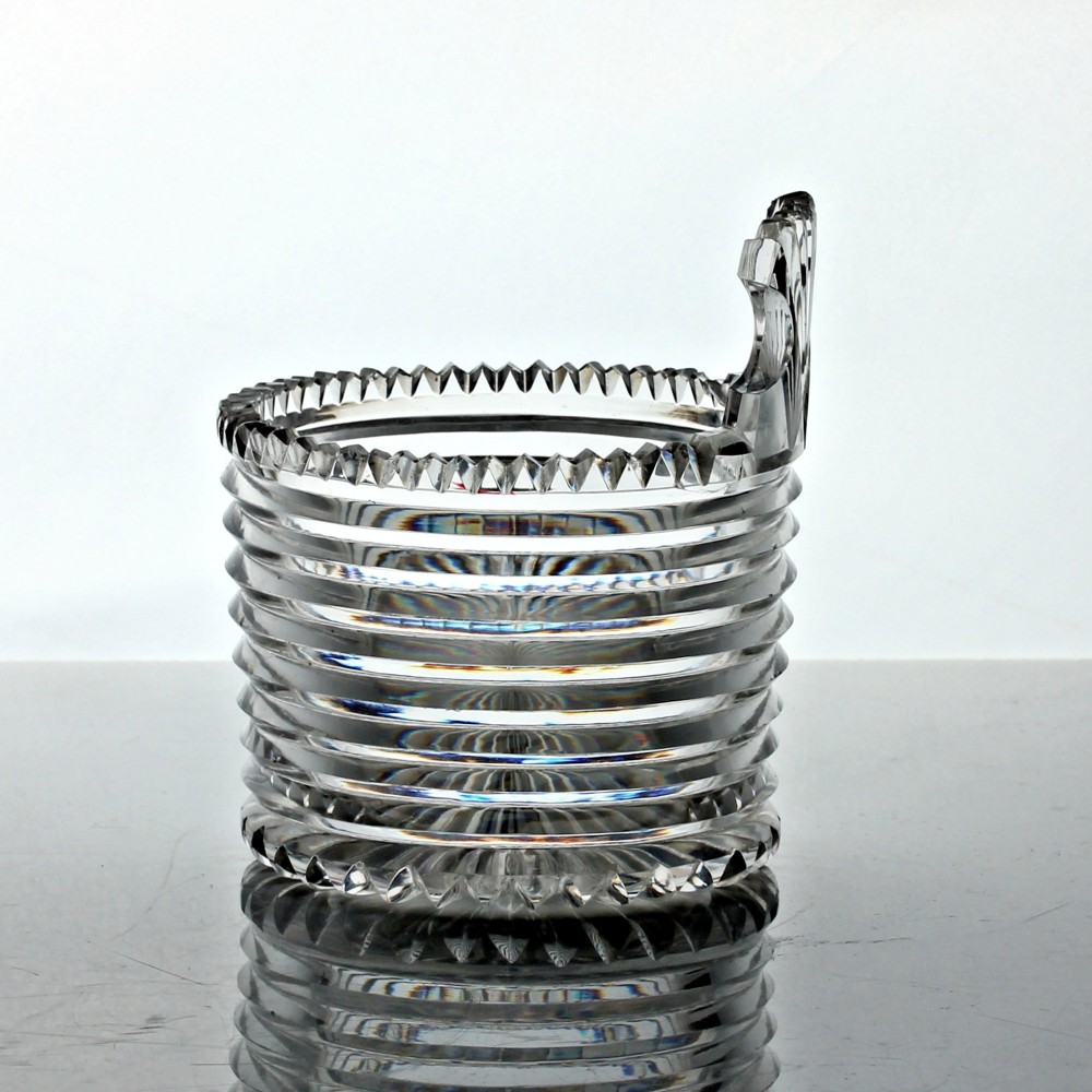 Georgian Irish prism cut glass piggin View II