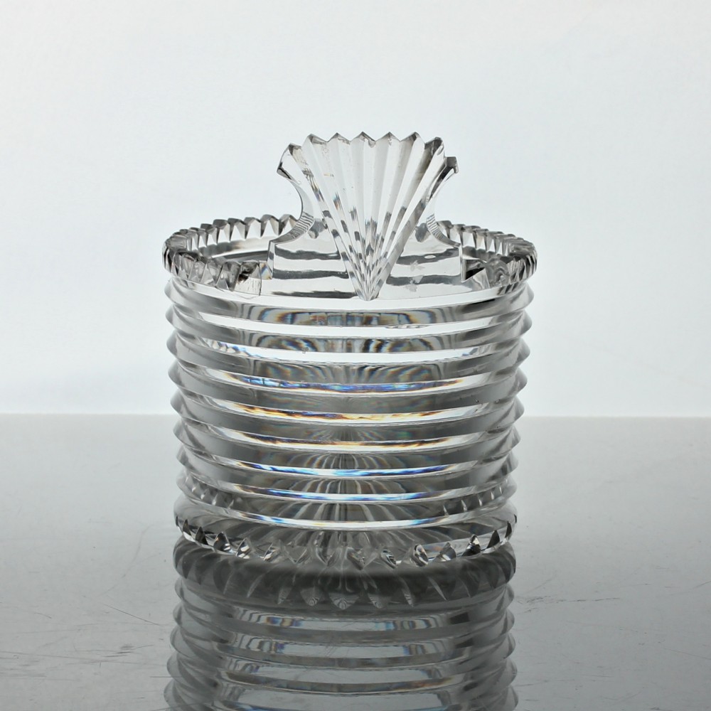 Georgian Irish prism cut glass piggin View III