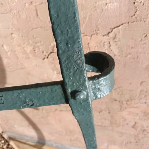 REGENCY PAINTED IRON BENCH - ADDITIONAL PHOTO 4