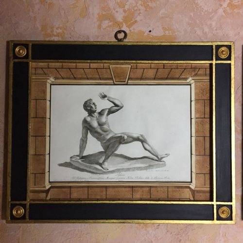 SET OF THREE ROMAN GREEK FRAMED ENGRAVINGS AZANETTI - ADDITIONAL PHOTO 3