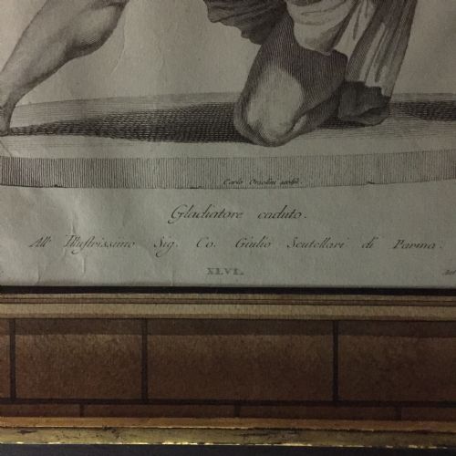 SET OF THREE ROMAN GREEK FRAMED ENGRAVINGS AZANETTI - ADDITIONAL PHOTO 12