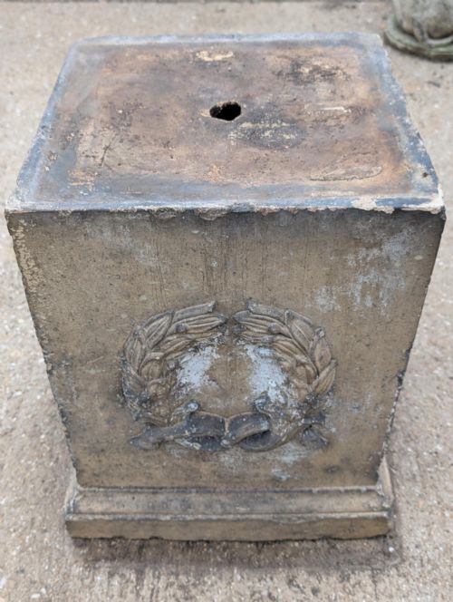 19TH CENTURY STONEWARE PLINTH - ADDITIONAL PHOTO 1