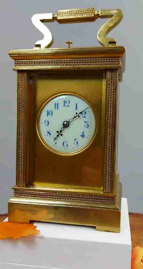 Rare Antique French Repeating Carriage Clock