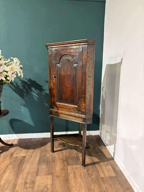 18th Century Corner Cabinet on Later Stand