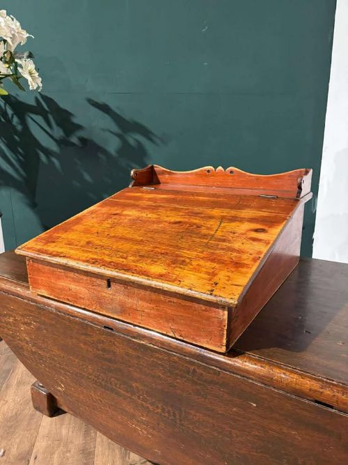 Victorian Pine Tabletop Clerk’s Desk 
